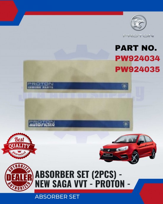 Absorber Set-New Saga Vvt-Front-Rear-Proton-PW924034/035- Absorber-Suspension Parts image