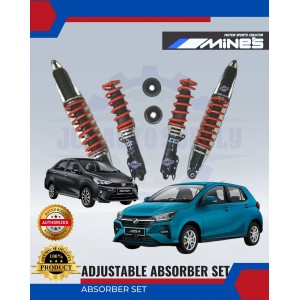 Adjustable Absorber Set-High Low Body Shift-Perodua Axia-Bezza-MINES