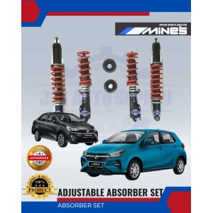 Adjustable Absorber Set-High Low Body Shift-Perodua Axia-Bezza-MINES