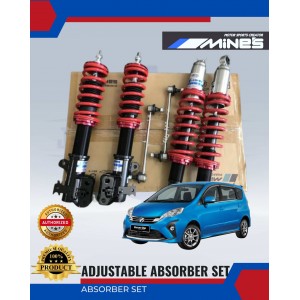 Adjustable Absorber Set-High-Low-Body-Shift-Perodua Alza-MINES Adjustable Absorber Set-High-Low-Body-Shift-Perodua Alza-MINES