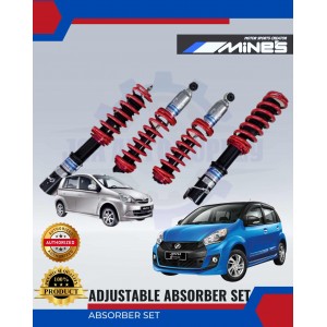 Adjustable Absorber Set-High-Low-Body-Shift-Perodua Myvi-Viva-MINES