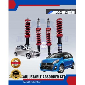 Adjustable Absorber Set-High-Low-Body-Shift-Perodua Myvi-Viva-MINES