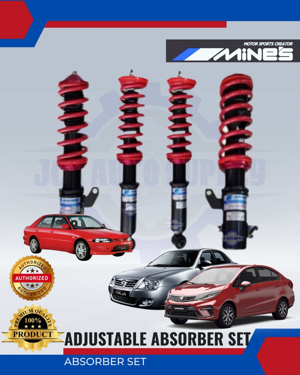 Adjustable Absorber Set-High-Low-Body-Shift-Proton Wira-Waja-Persona ...