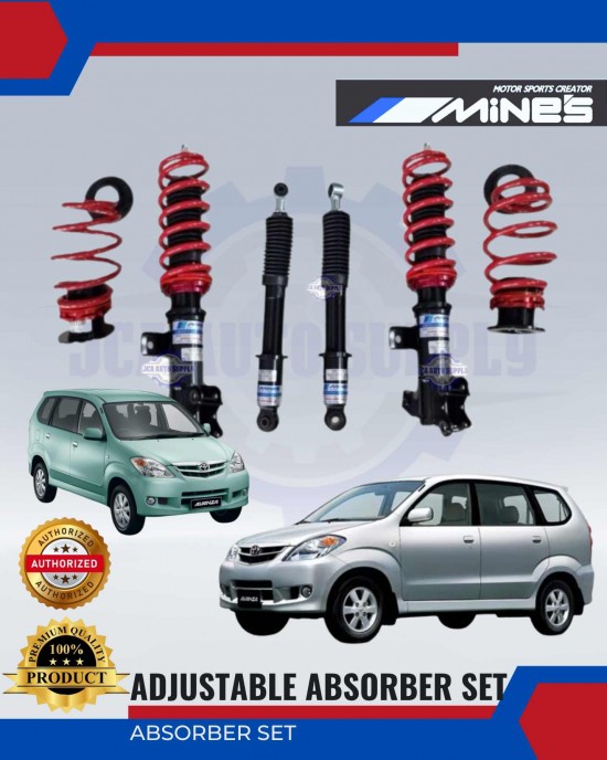 Adjustable Absorber Set-High-Low-Body-Shift-Toyota Avanza-MINES Adjustable Absorber image