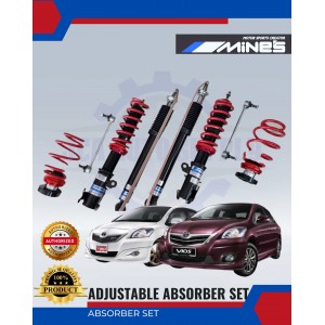 Adjustable Absorber Set-High-Low-Body-Shift-Toyota Vios 2008-2012-MINES