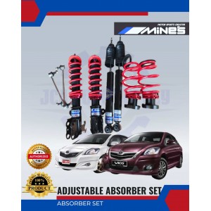 Adjustable Absorber Set-High-Low-Body-Shift-Toyota Vios 2008-2012-MINES