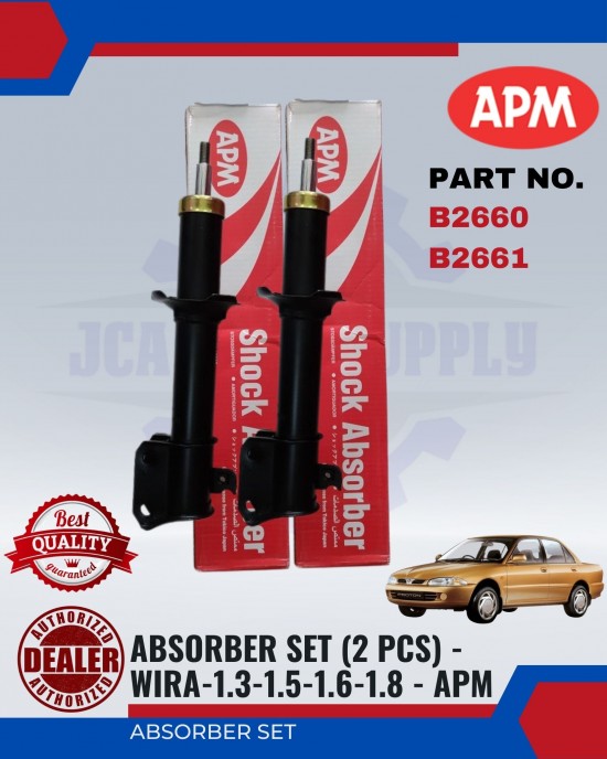 Front Absorber Set-Proton Wira 1.6 1.8-APM-B2660-2661-Gas Absorber-Suspension Parts image