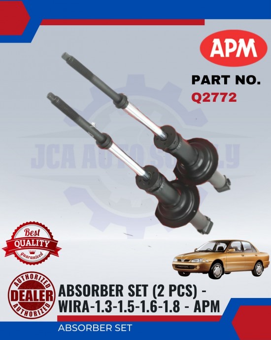 Rear Absorber Set-Proton Wira-APM-Q2772 Absorber-Suspension Parts image