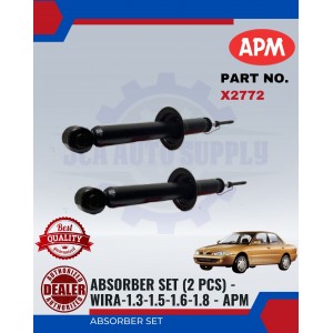 Absorber Set-Rear-Proton Wira-APM-X2772-Gas