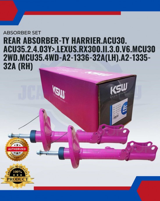 ABSORBER REAR-TY HARRIER.ACU30. ACU35.2.4.03Y>.LEXUS.RX300.II.3.0.V6.MCU30 2WD.MCU35.4WD Absorber-Suspension Parts image