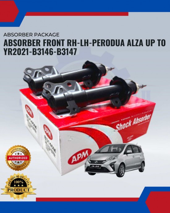 FRONT ABSORBER PACKAGE (B3146-B3147)- PERODUA ALZA UP TO YR2021 Absorber-Suspension Parts image