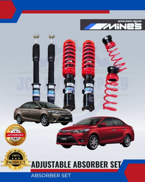 Adjustable Absorber-High Low Body Shift-Toyota Vios (2013+)-MINES Adjustable Absorber image