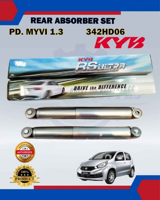 Rear Absorber Set-Perodua Myvi 2005-2017-KYB RS ULTRA-342HD06 Absorber-Suspension Parts image