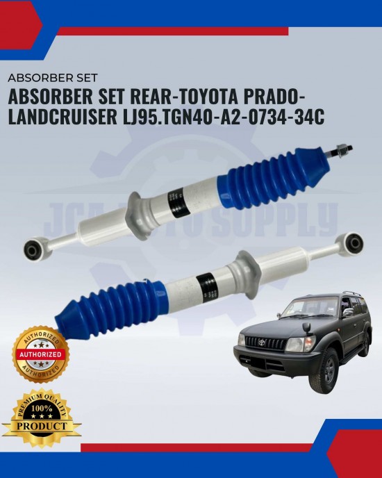 Absorber Set Rear-Toyota Prado-Landcruiser LJ95-InnovaTGN40-A2-0734-34C Absorber-Suspension Parts image