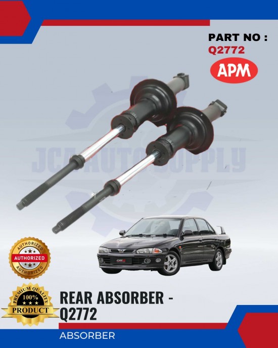 Rear Absorber - Proton Wira - APM - Q2772 (2PCS) Shocks Absorber / Struts / Suspension Parts image