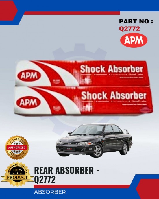 Rear Absorber - Proton Wira - APM - Q2772 (2PCS) Shocks Absorber / Struts / Suspension Parts image