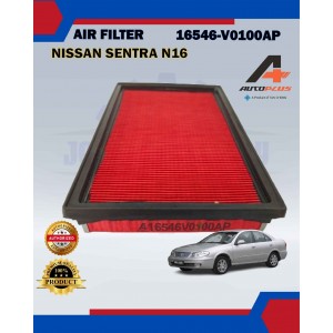Air Filter-Nissan Sentra N16 B13 B14-X-Trail T30-Serena C23 C24 C26-Teana 2.5 J31 J32-Murano Z50 Z51-Tan Chong/Autoplus-16546-V0100AP
