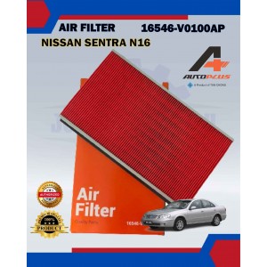 Air Filter-Nissan Sentra N16 B13 B14-X-Trail T30-Serena C23 C24 C26-Teana 2.5 J31 J32-Murano Z50 Z51-Tan Chong/Autoplus-16546-V0100AP