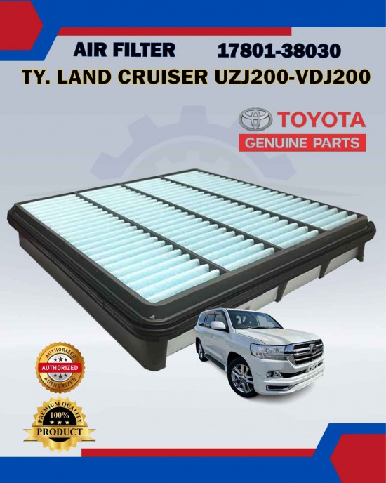 Air Filter-Toyota Land Cruiser UZJ200 VDJ200 URJ201 URJ202-Toyota Original-17801-38030 image