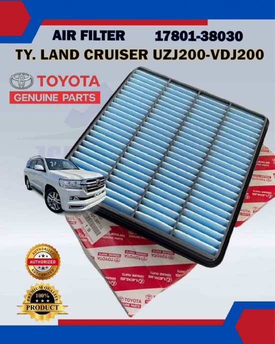 Air Filter-Toyota Land Cruiser UZJ200 VDJ200 URJ201 URJ202-Toyota Original-17801-38030 image