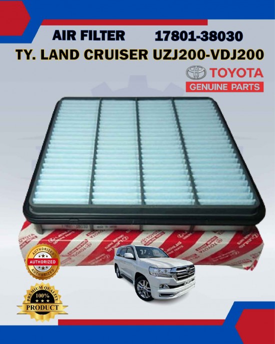 Air Filter-Toyota Land Cruiser UZJ200 VDJ200 URJ201 URJ202-Toyota Original-17801-38030 image