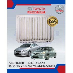 Air Filter-Toyota Vios Ncp93-Corolla Altis Zze142-Estima-Harrier-Yaris-Caldina-Toyota ORIGINAL-17801-YZZA2