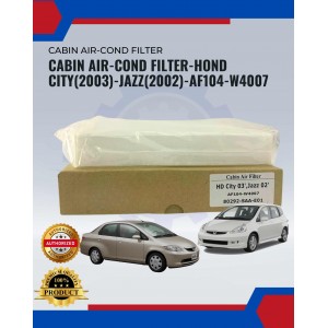 Cabin Air-Cond Filter-Honda City(2003)-Jazz(2002)-AF104-W4007