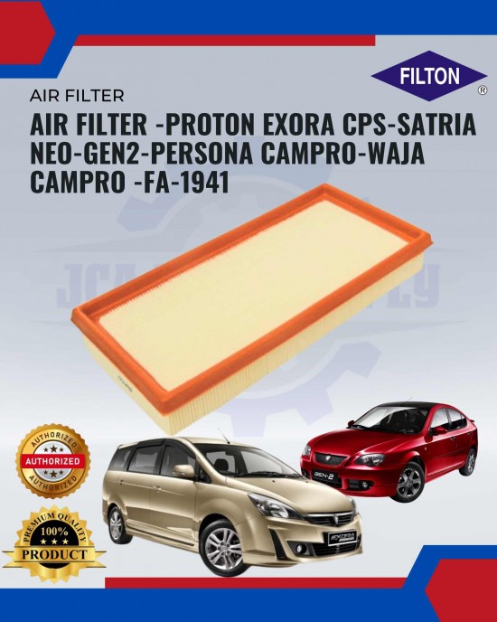 Air Filter-Proton Exora Cps-Satria Neo-Gen2-Persona Campro-Waja Campro-FILTON-FA-1941 image
