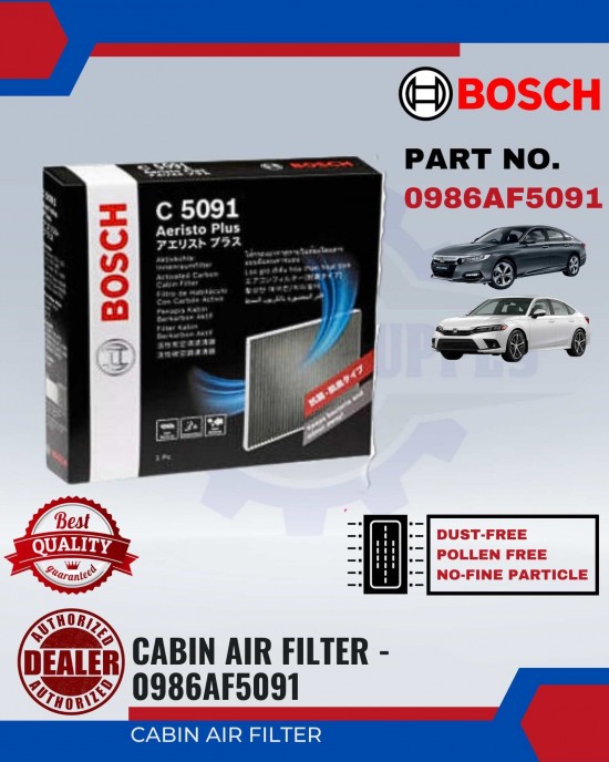 Carbon Cabin Air Filter-Honda-BOSCH-0986AF0591 image