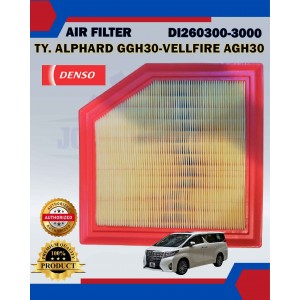 Air Filter-Toyota Alphard GGH30-Vellfire AGH30-Mark X GRX130-DENSO-DI260300-3000