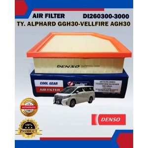 Air Filter-Toyota Alphard GGH30-Vellfire AGH30-Mark X GRX130-DENSO-DI260300-3000