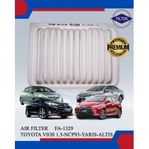 Air Filter-Toyota Vios 1.5-Ncp93-Yaris-Altis (New)-FILTON-FA-1329-17801-0M020-17801-21050