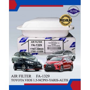 Air Filter-Toyota Vios 1.5-Ncp93-Yaris-Altis (New)-FILTON-FA-1329-17801-0M020-17801-21050