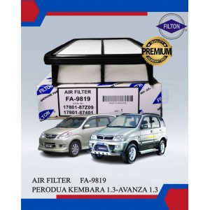 Air Filter-Perodua Kembara 1.3-Toyota Avanza 1.3-FILTON-FA-9819-17801-87Z09-17801-87401