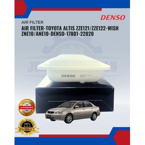 Air Filter-Toyota Altis ZZE121 ZZE122-Wish ZNE10 ANE10-Denso-MA260300-02103Z Air Filter-Toyota Altis ZZE121 ZZE122-Wish ZNE10 ANE10-Denso-MA260300-02103Z