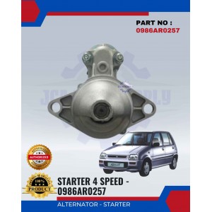 Starter 4 Speed-Perodua Kancil 660 -BOSCH-0986AR0257