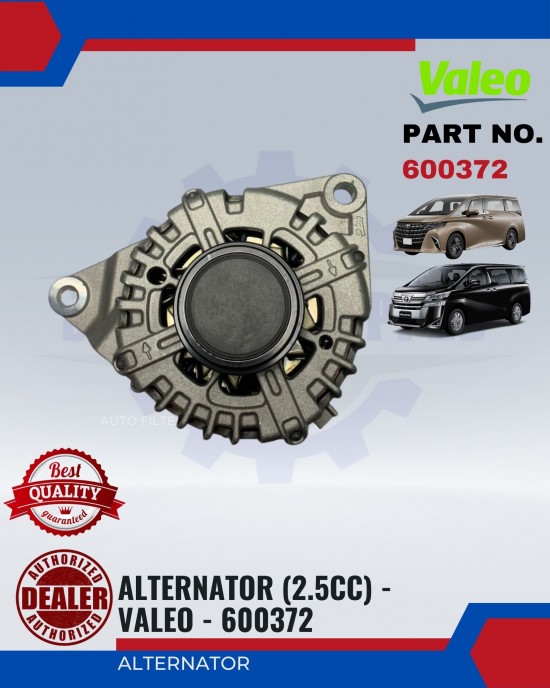 Toyota Alphard - Vellfire Alternator (2.5cc) - Valeo - 600372 Alternator - Starter image