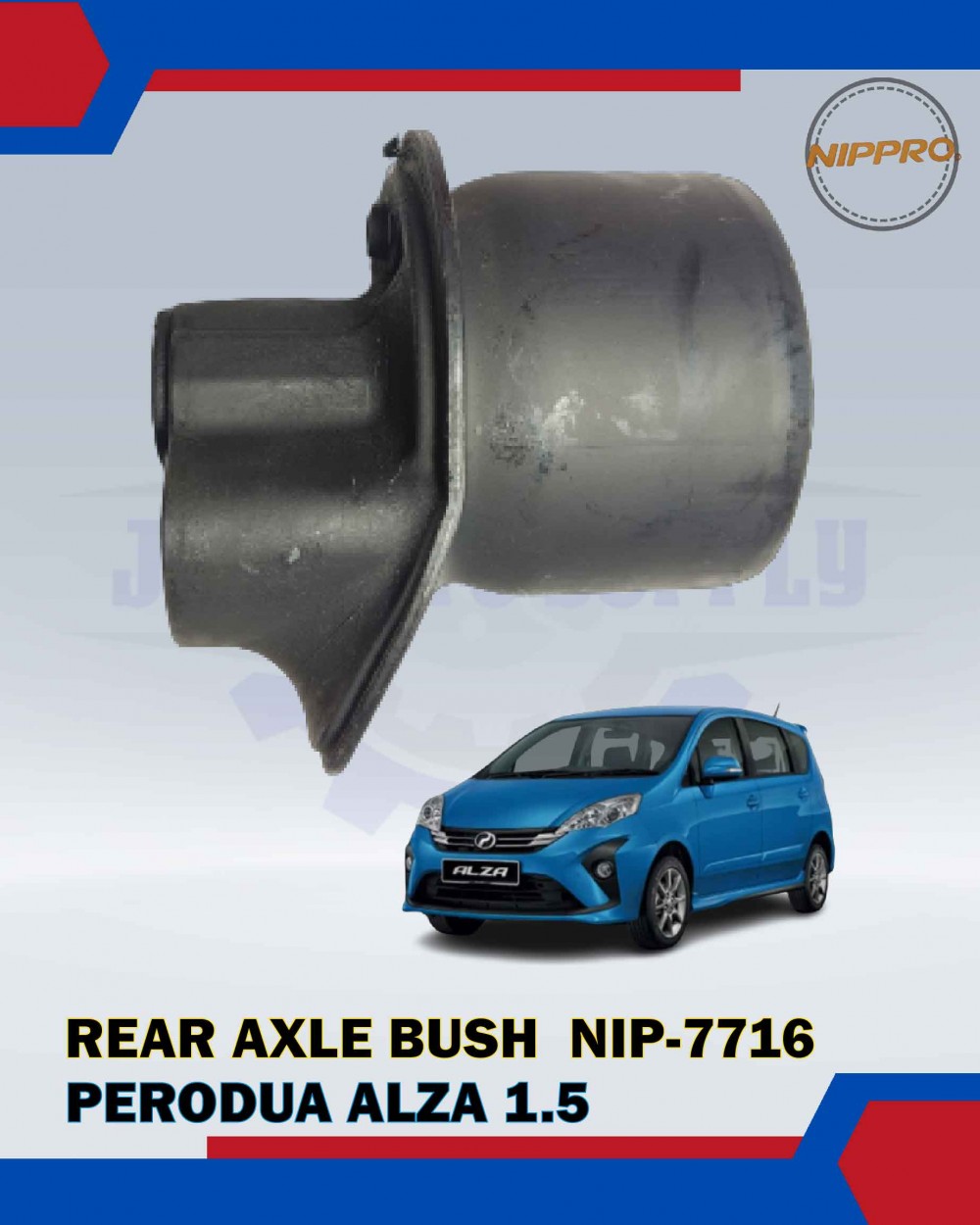 Rear Axle Bush-Perodua Alza 1.5 2009-2022-NIPPRO-NIP-7716 | JCA AUTO SUPPLY