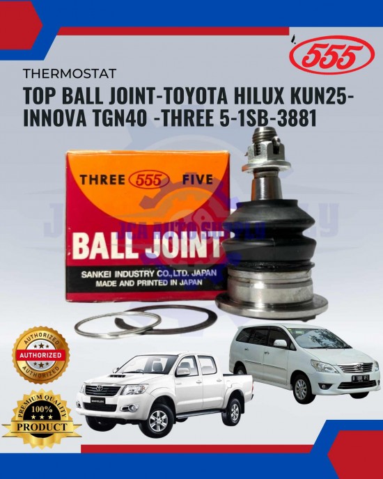 Top Ball Joint-Toyota Hilux Kun25-Innova Tgn40 -Three 5-1SB-3881 image