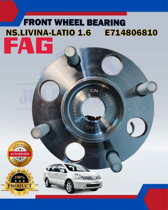 Front Wheel Hub Bearing-Nissan Livina-Latio 1.6-FAG-E714806810 Bearing and Oil Seals image