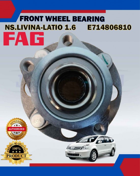 Front Wheel Hub Bearing-Nissan Livina-Latio 1.6-FAG-E714806810 Bearing and Oil Seals image