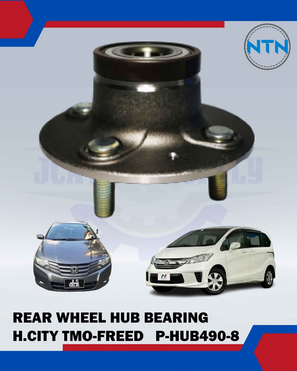 Hub490 Rear Wheel Hub Bearing-Honda City TMO,Jazz GE8, Insight TM8,Freed GB3 ...