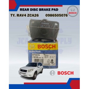 Rear Disc Brake Pad-Bosch-Toyota Rav4 ZCA26-BOSCH-0986505076