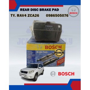 Rear Disc Brake Pad-Bosch-Toyota Rav4 ZCA26-BOSCH-0986505076