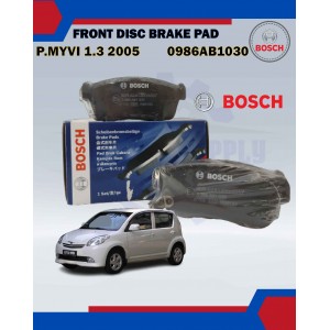 Front Disc Brake Pad Set-Perodua Myvi 1.3 2005-Old Myvi-BOSCH-0986AB1030