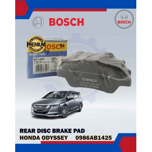 Rear Disc Brake Pad Set-Honda Odyssey RB 2.4 2004-BOSCH-0986AB1425