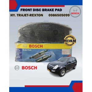 Front Disc Brake Pad-Bosch-Hyundai Trajet-Ssangyong Rexton 2.7-BOSCH-0986505099