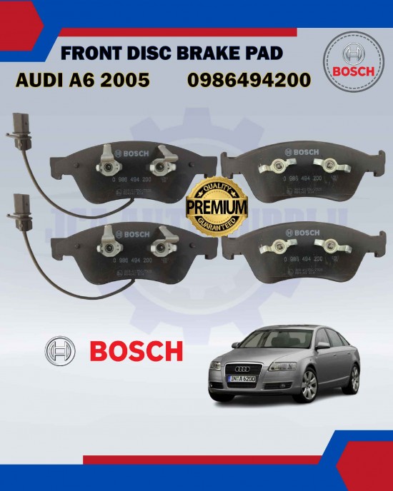 Front Disc Brake Pad-Audi A6 2005-A8 4.0-Bosch-0986494200 image