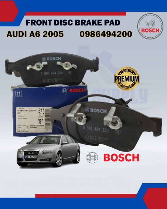 Front Disc Brake Pad-Audi A6 2005-A8 4.0-Bosch-0986494200 image