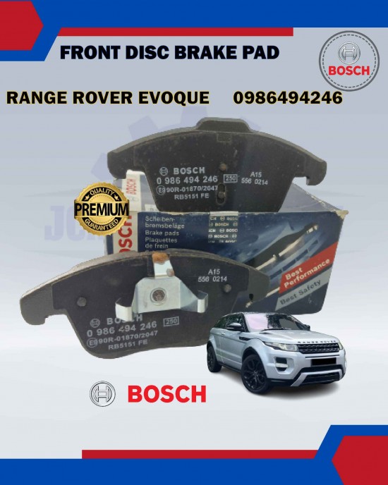 Front Disc Brake Pad-Bosch-Land Rover Range Rover Evoque Lv 2.0-2.2 2011-BOSCH-0986494246 Brake System image